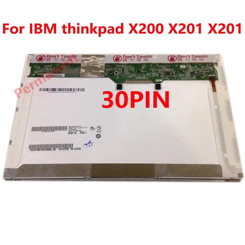 IBM ũе Ʈ LCD ȭ, 12.1 ġ, X200, X201, X201I, B121EW09, V.3, LTN121AT07, LP121WX3, 30 